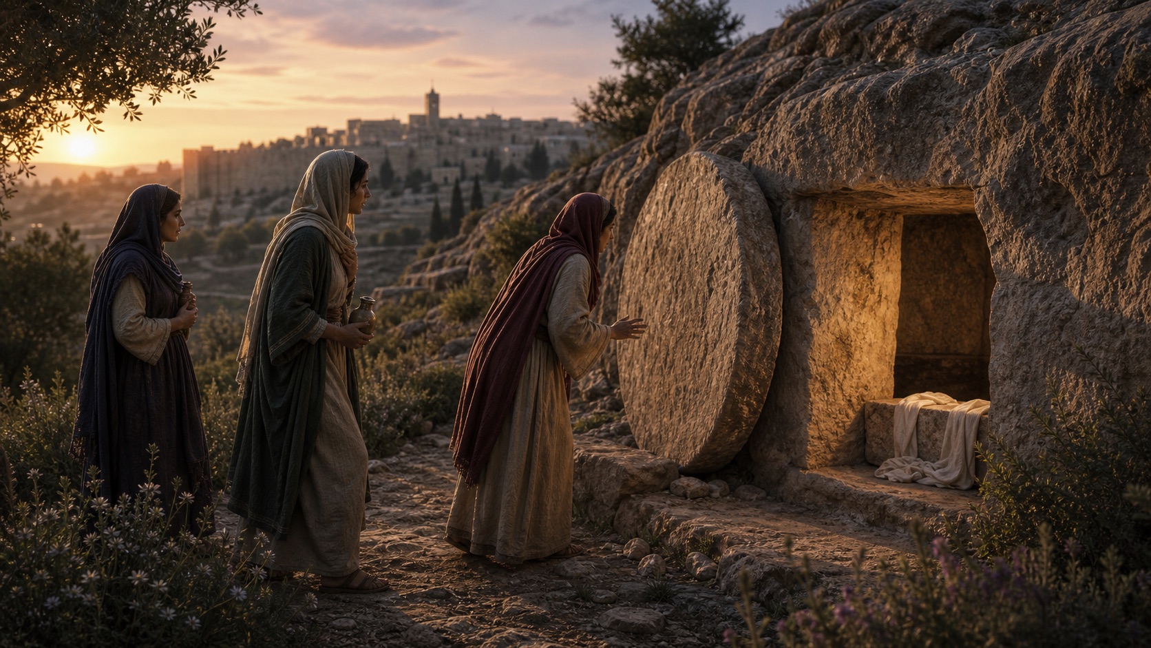 Resurrection scene